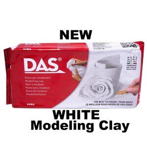 Das Modeling Clay WHITE Clay Air-Hardening Air Dry Clay Sculpting Art Supplies